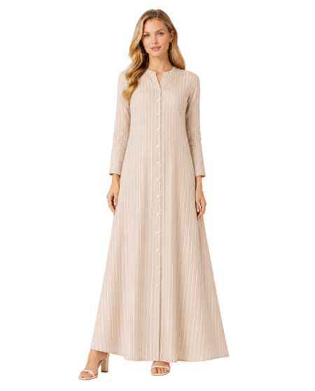 Sandstone Stripe Linen dress