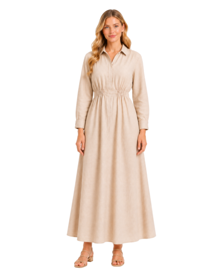 Dune Whisper Linen Dress